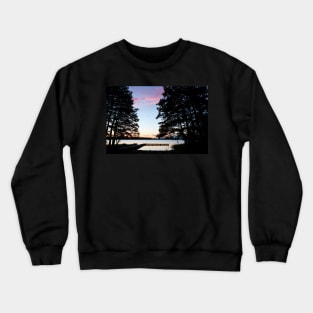 Sunset over the lake Crewneck Sweatshirt